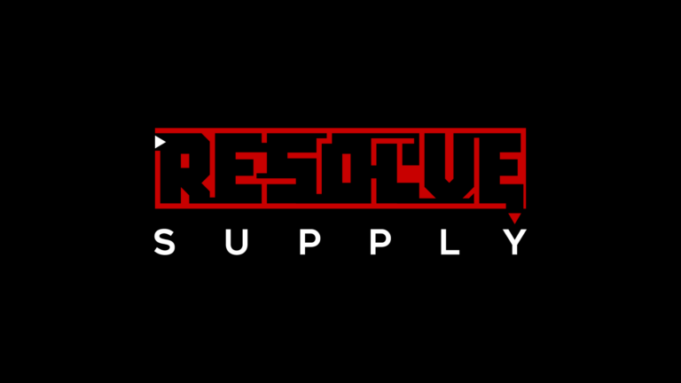 Imagem do logo Resolve Supply com o fundo preto.